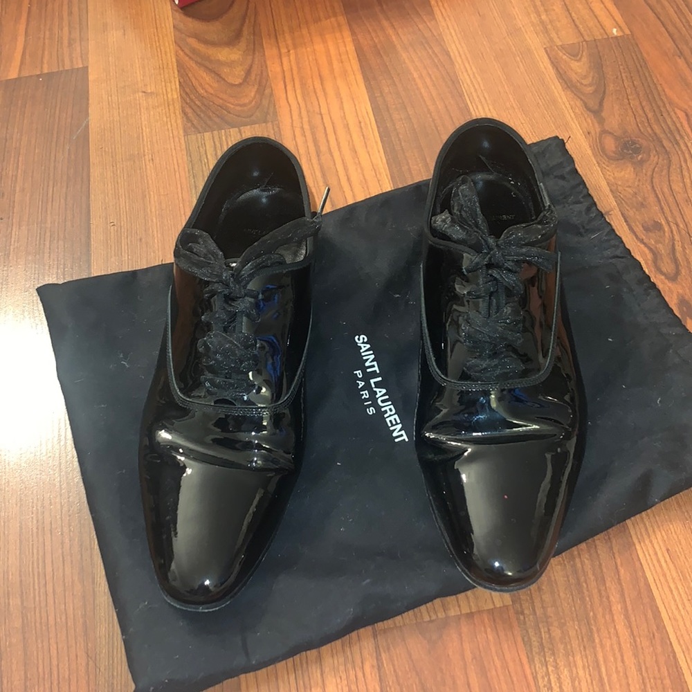 Pat and leather YSL Loafers